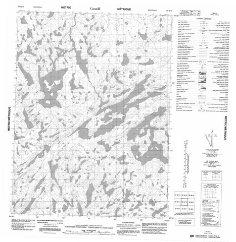 056M10 No Title Canadian topographic map, 1:50,000 scale