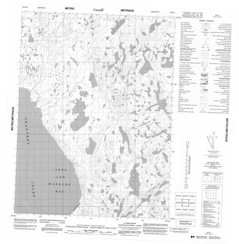 056M11 No Title Canadian topographic map, 1:50,000 scale