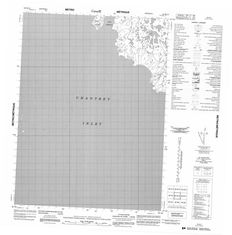 056M12 No Title Canadian topographic map, 1:50,000 scale