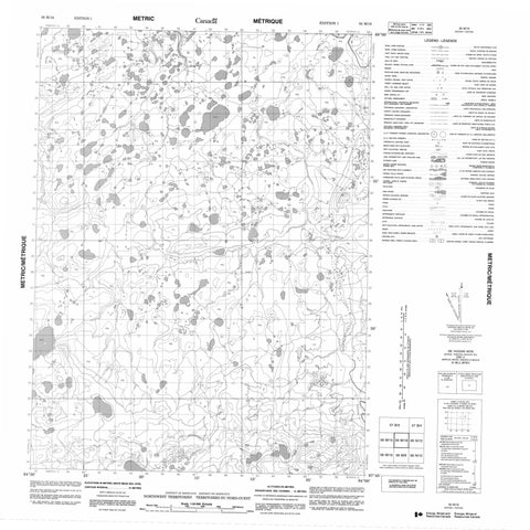 056M16 No Title Canadian topographic map, 1:50,000 scale