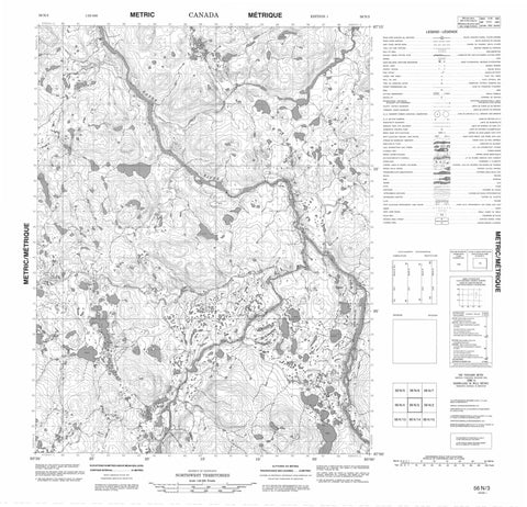 056N03 No Title Canadian topographic map, 1:50,000 scale