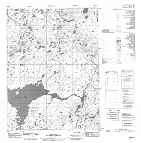 056N16 No Title Canadian topographic map, 1:50,000 scale