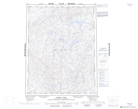 056N Darby Lake Canadian topographic map, 1:250,000 scale