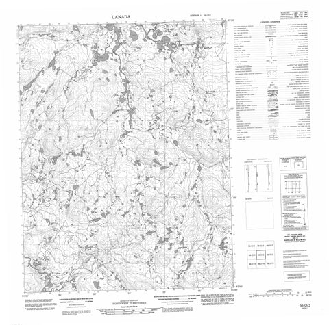 056O03 No Title Canadian topographic map, 1:50,000 scale