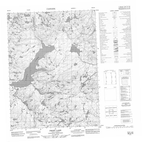 056O10 Frost Lake Canadian topographic map, 1:50,000 scale