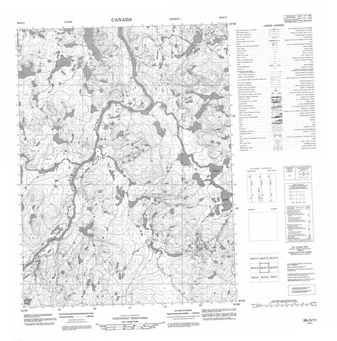 056O11 No Title Canadian topographic map, 1:50,000 scale