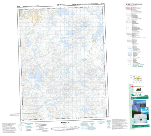 056O15 No Title Canadian topographic map, 1:50,000 scale