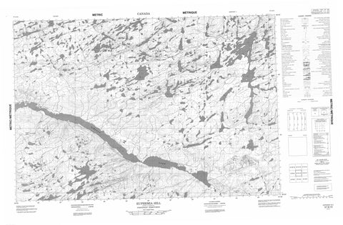 057A12 Euphemia Hill Canadian topographic map, 1:50,000 scale