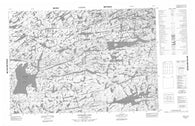 057A13 Burwash Lake Canadian topographic map, 1:50,000 scale