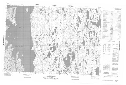 057A15 No Title Canadian topographic map, 1:50,000 scale