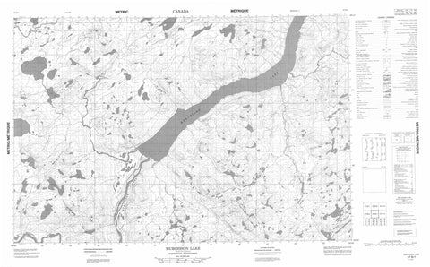 057B01 Murchison Lake Canadian topographic map, 1:50,000 scale