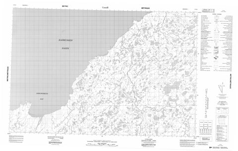 057B03 No Title Canadian topographic map, 1:50,000 scale