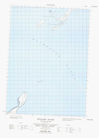 057B05W Hovgaard Islands Canadian topographic map, 1:50,000 scale