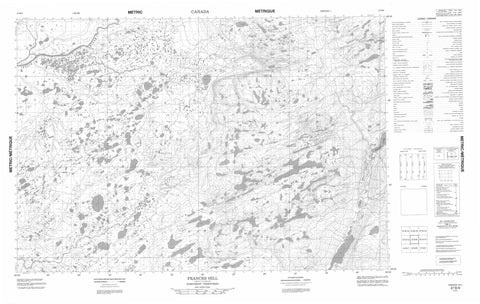 057B09 Frances Hill Canadian topographic map, 1:50,000 scale