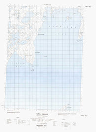 057B12W Gjoa Haven Canadian topographic map, 1:50,000 scale