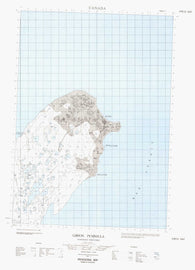 057B13E Gibson Peninsula Canadian topographic map, 1:50,000 scale