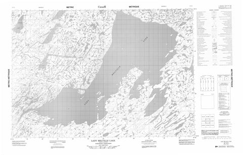 057C01 Lady Melville Lake Canadian topographic map, 1:50,000 scale