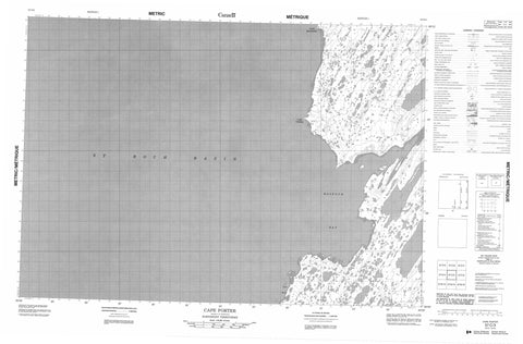 057C03 Cape Porter Canadian topographic map, 1:50,000 scale