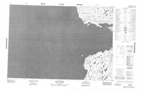 057C06 Cape Farrar Canadian topographic map, 1:50,000 scale