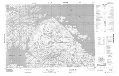 057C09 Sagvak Inlet Canadian topographic map, 1:50,000 scale