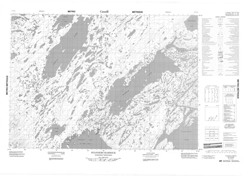 057C10 Stanners Harbour Canadian topographic map, 1:50,000 scale