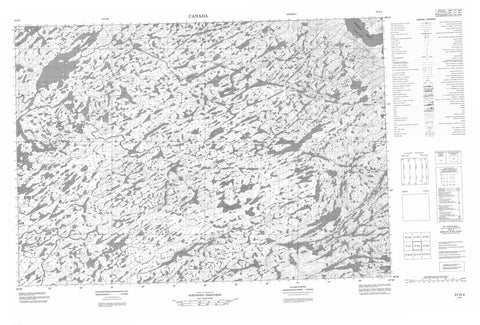 057D04 No Title Canadian topographic map, 1:50,000 scale