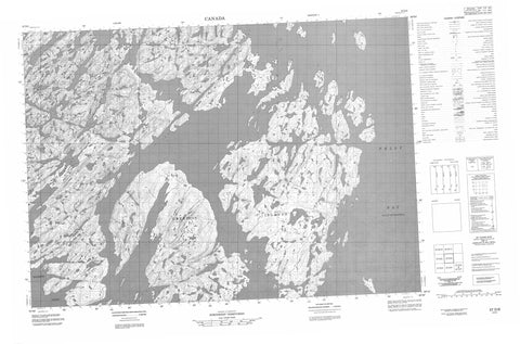 057D06 No Title Canadian topographic map, 1:50,000 scale