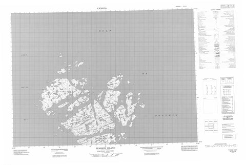 057D13 Pearson Island Canadian topographic map, 1:50,000 scale