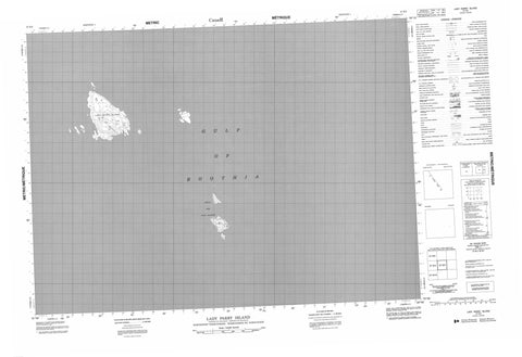 057E03 Lady Parry Island Canadian topographic map, 1:50,000 scale