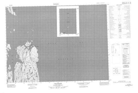 057E05 Lax Island Canadian topographic map, 1:50,000 scale