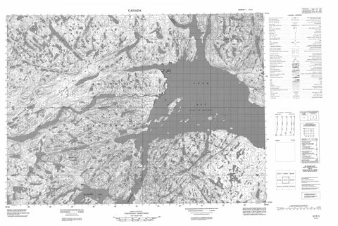 057F01 No Title Canadian topographic map, 1:50,000 scale