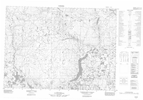 057F03 No Title Canadian topographic map, 1:50,000 scale