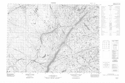 057F07 No Title Canadian topographic map, 1:50,000 scale