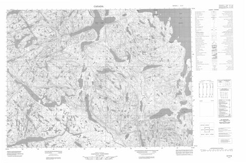 057F08 No Title Canadian topographic map, 1:50,000 scale