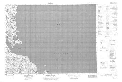 057F16 Abernethy Bay Canadian topographic map, 1:50,000 scale