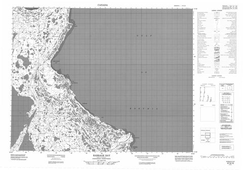 057G10 Babbage Bay Canadian topographic map, 1:50,000 scale