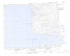 057H Bourassa Bay Canadian topographic map, 1:250,000 scale