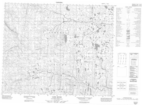 058B06 Lang River Canadian topographic map, 1:50,000 scale