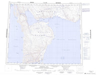 058B Creswell Bay Canadian topographic map, 1:250,000 scale