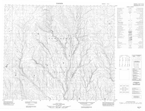 058C02 No Title Canadian topographic map, 1:50,000 scale