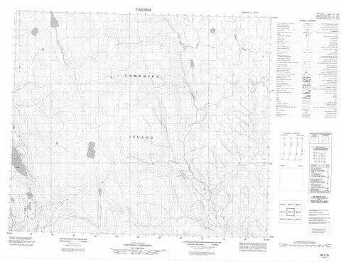 058C03 No Title Canadian topographic map, 1:50,000 scale