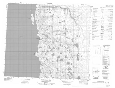 058C05 Birmingham Bay Canadian topographic map, 1:50,000 scale