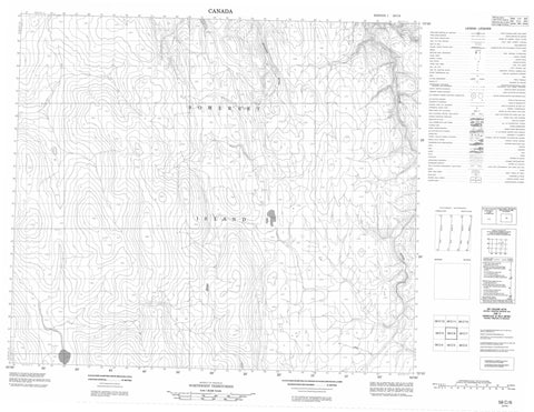 058C06 No Title Canadian topographic map, 1:50,000 scale