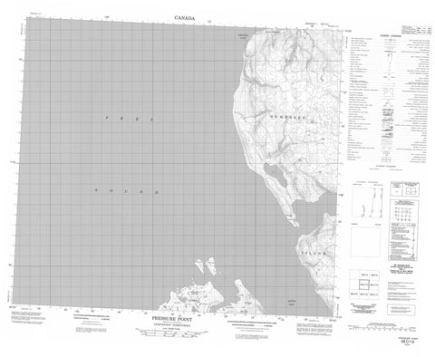 058C13 Pressure Point Canadian topographic map, 1:50,000 scale