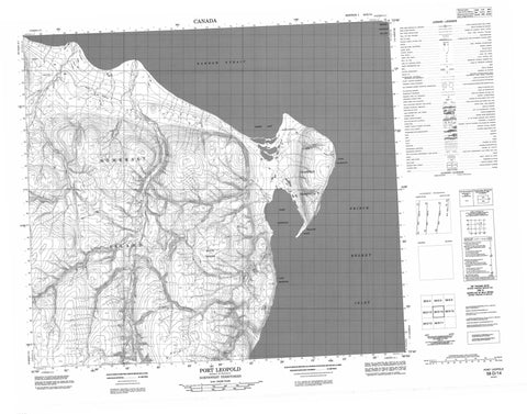 058D14 Port Leopold Canadian topographic map, 1:50,000 scale