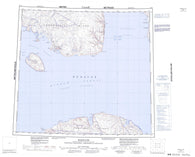 058F Resolute Canadian topographic map, 1:250,000 scale