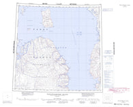 058G Baillie Hamilton Island Canadian topographic map, 1:250,000 scale