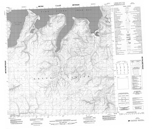 058H14 No Title Canadian topographic map, 1:50,000 scale