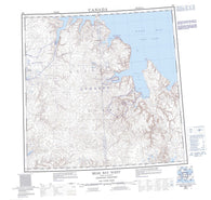 058H Bear Bay West Canadian topographic map, 1:250,000 scale