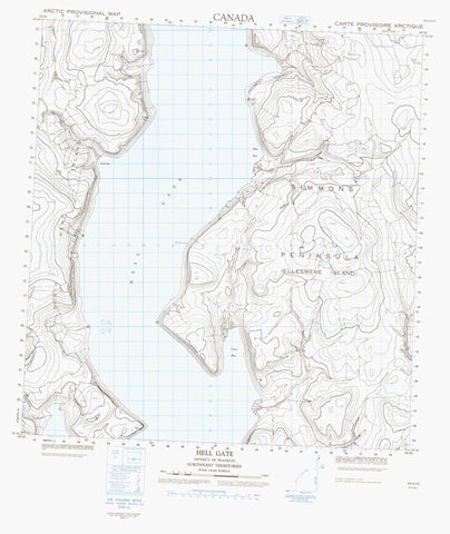 059A10 Hell Gate Canadian topographic map, 1:50,000 scale